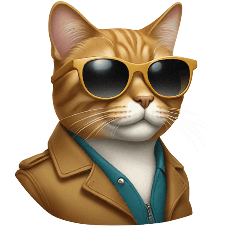 Cat with sunglasses emoji