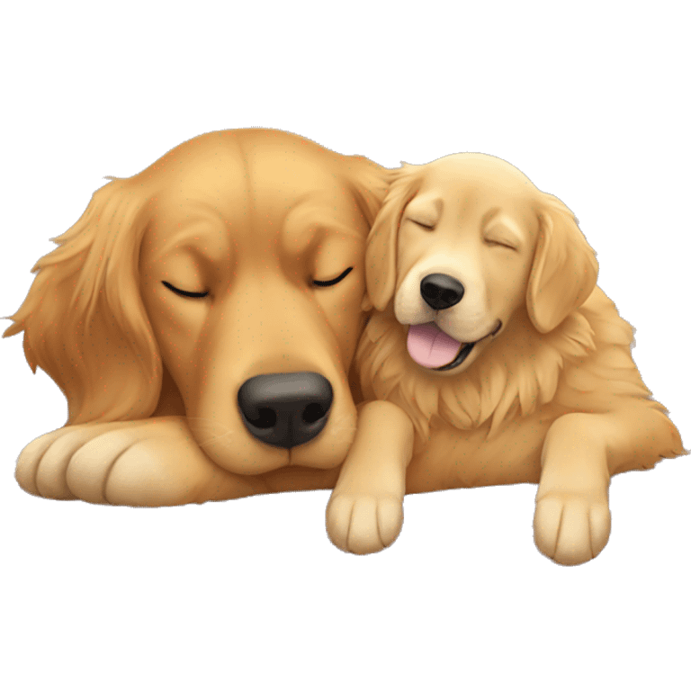 nap with my golden retriever  emoji