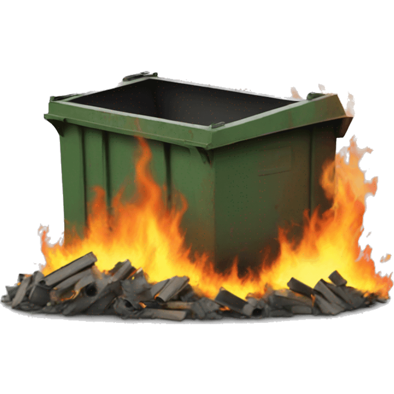 Dumpster on fire emoji