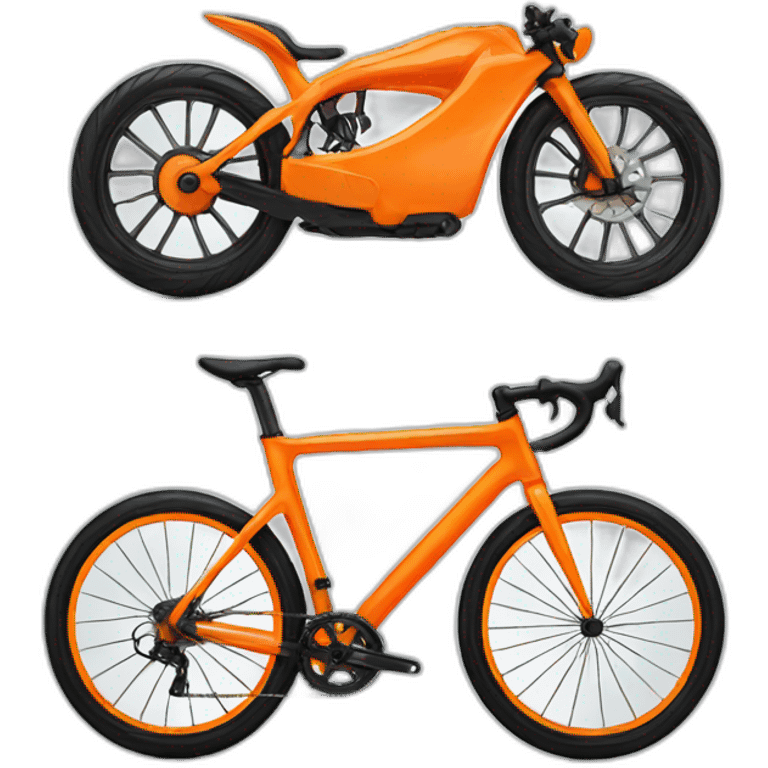 Orange bike emoji