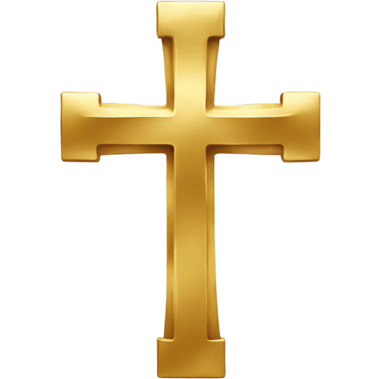 Cross gold  emoji