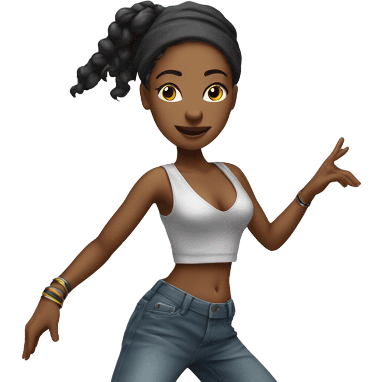 Female hiphop Dance emoji