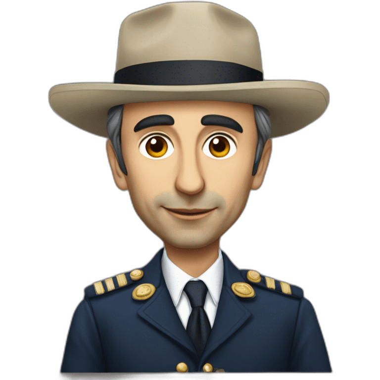 éric zemmour avec un chapeau de napoelon emoji