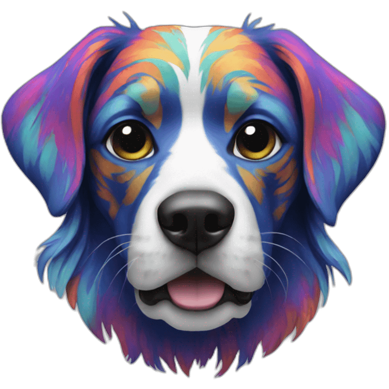 psychedelic-dog emoji