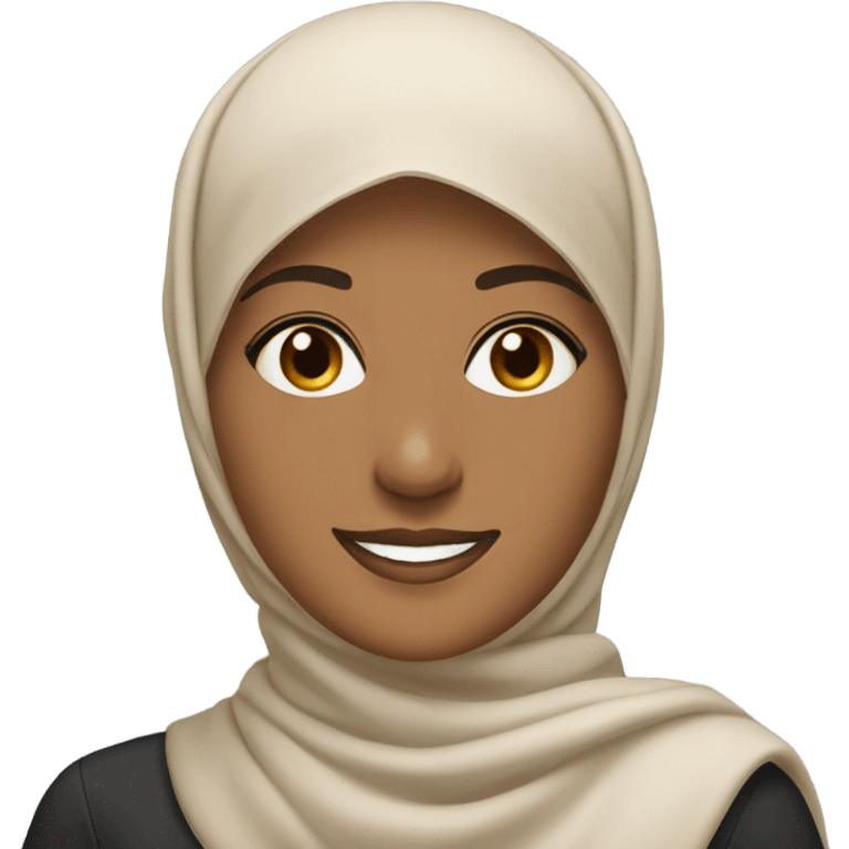 career woman smile in hijab  emoji