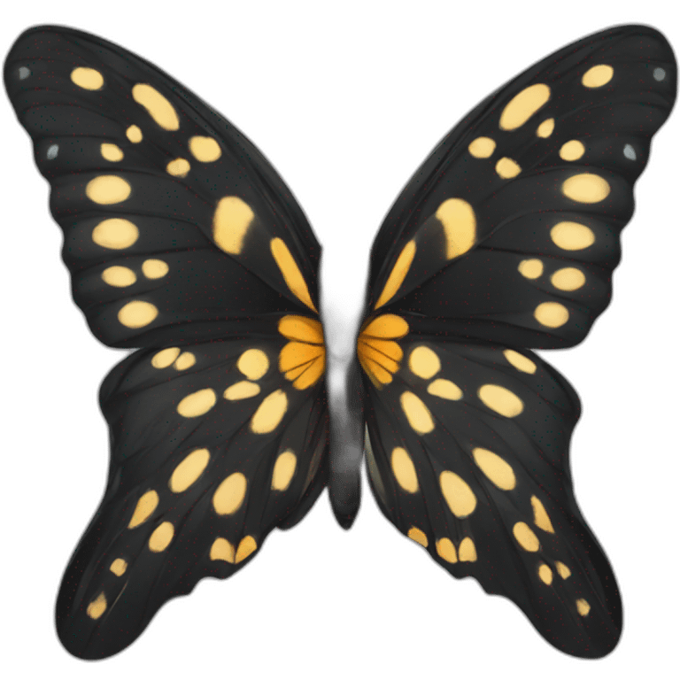 the most beautiful black butterfly emoji