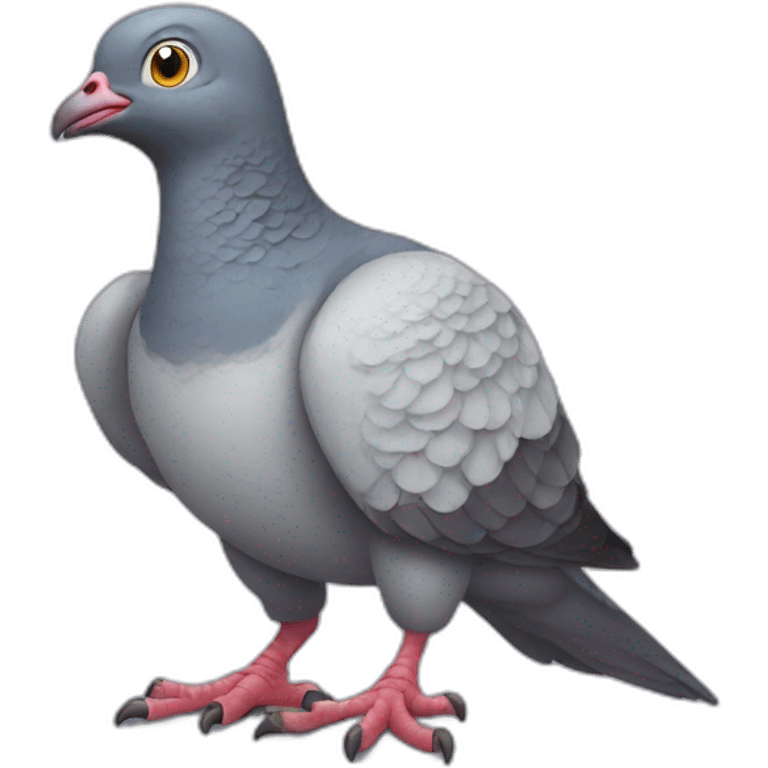 Pigeon sur T rex emoji