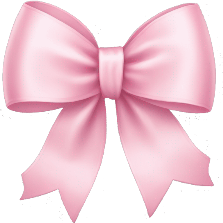 light pink ribbon bow emoji