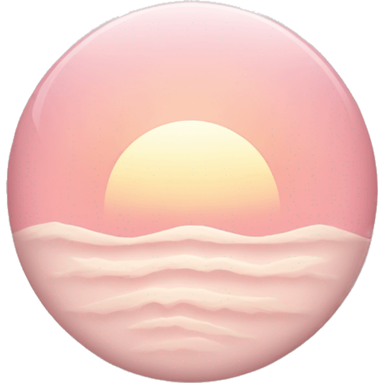 Light Pink rising sun emoji