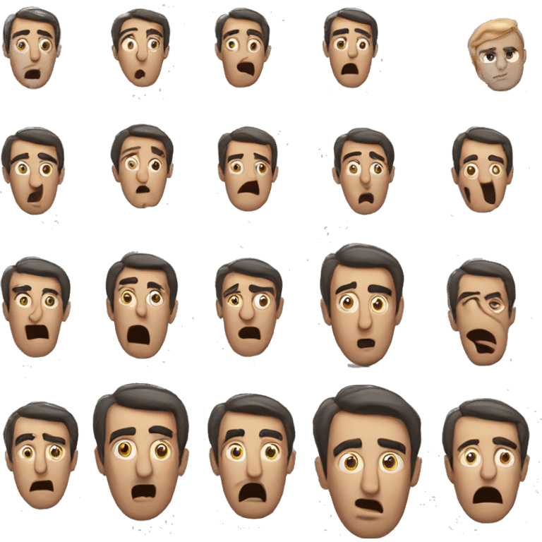 Turkish man have a surprised  emoji