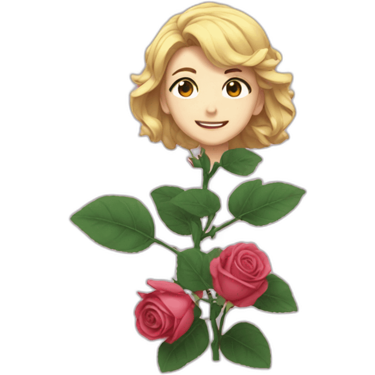 Animé rose emoji