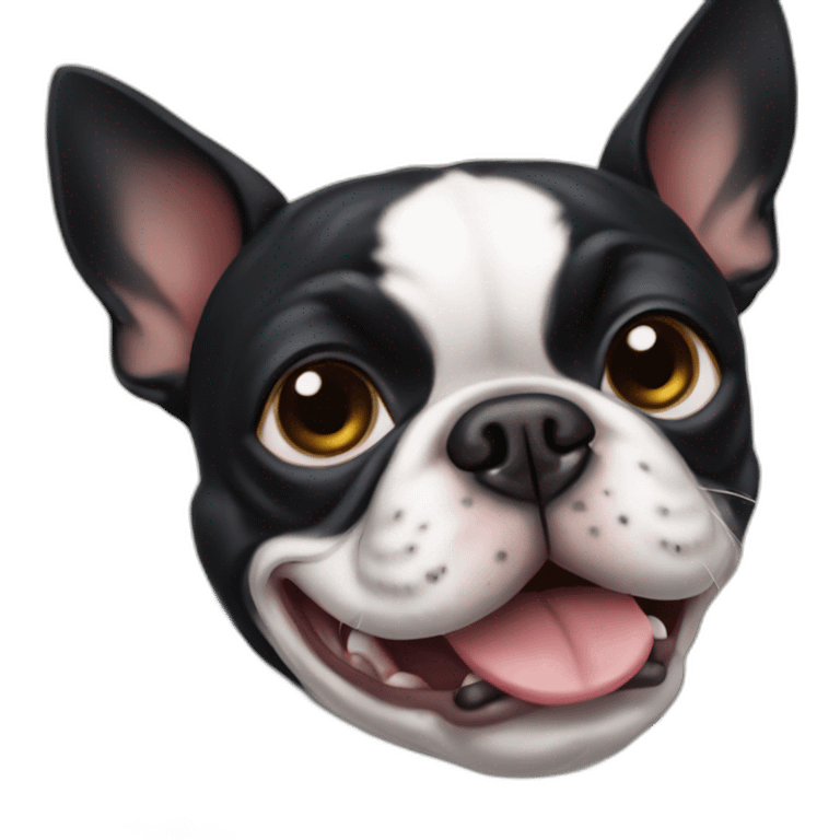 fat boston terrier emoji