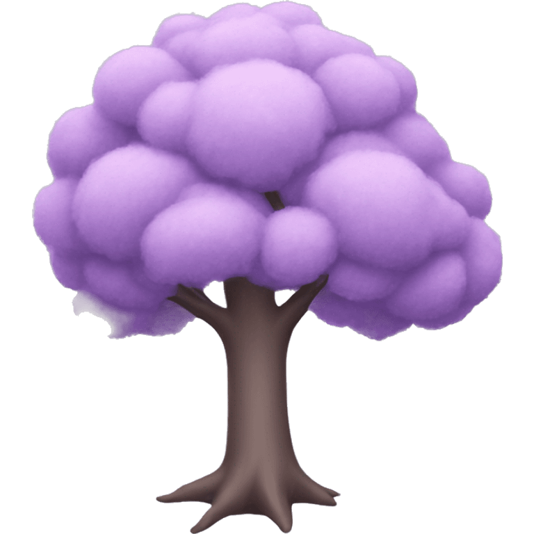 Pastel purple tree emoji