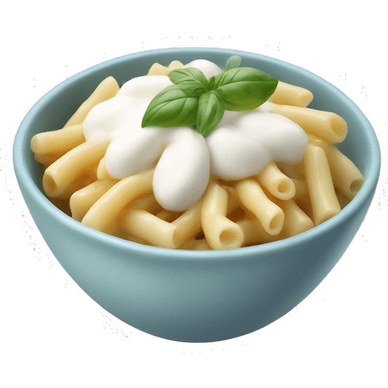 Casarecce bowl with burrata emoji