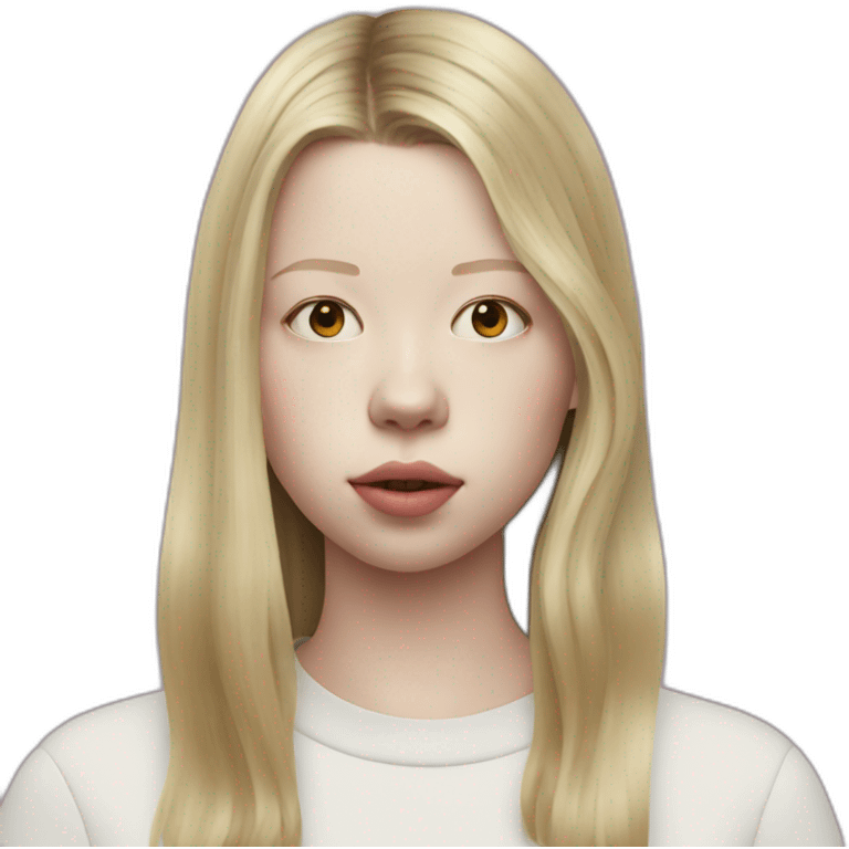 blonde mia goth emoji