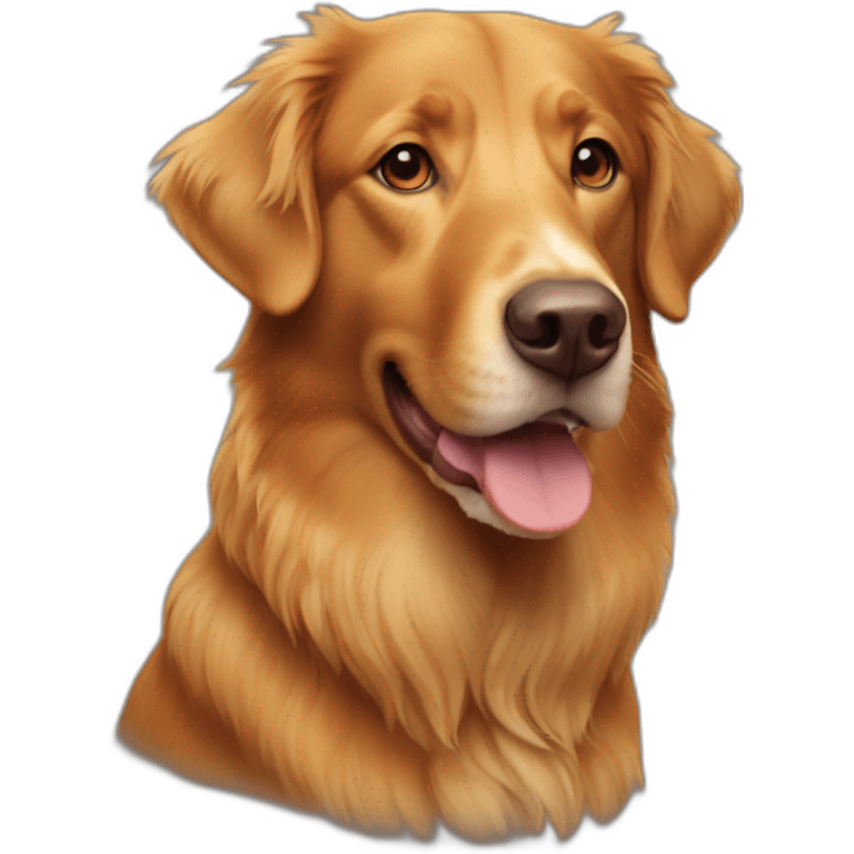 Duck tolling retriever emoji