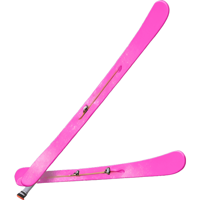 Pink skis emoji