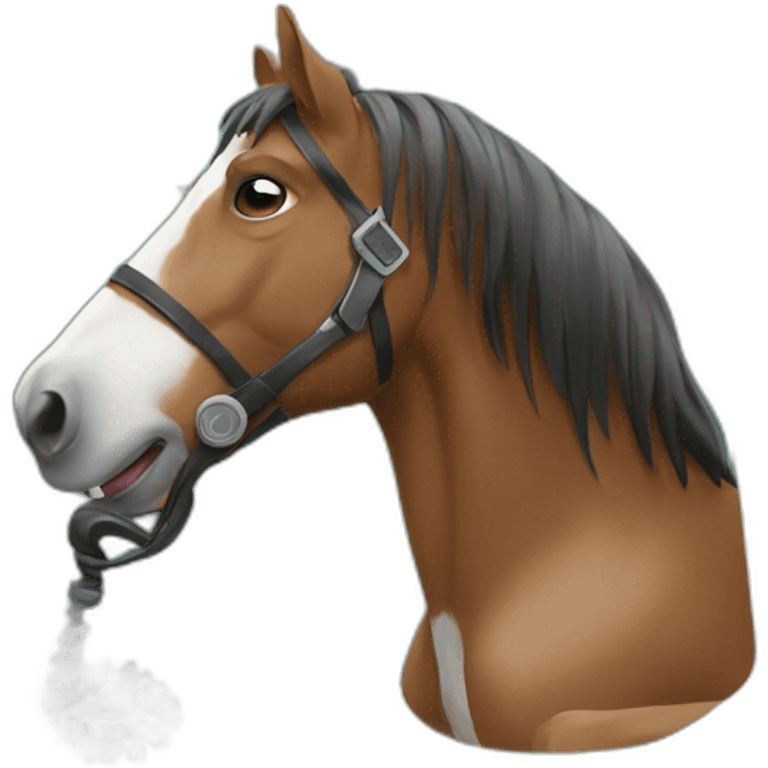 horse with telephone emoji