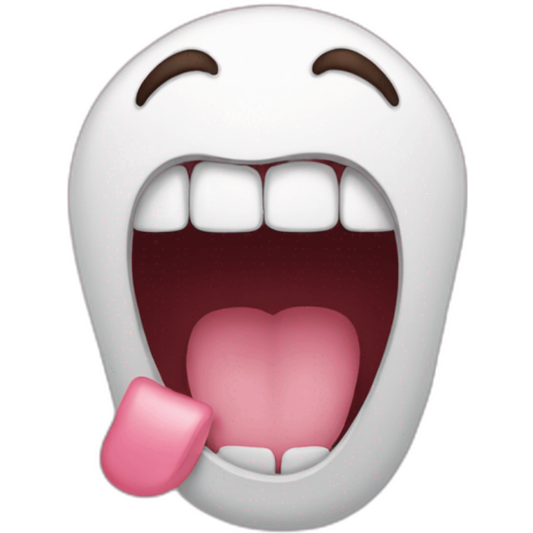 cute open mouth emoji