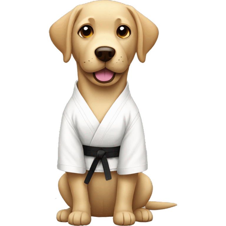 Karate labrador emoji