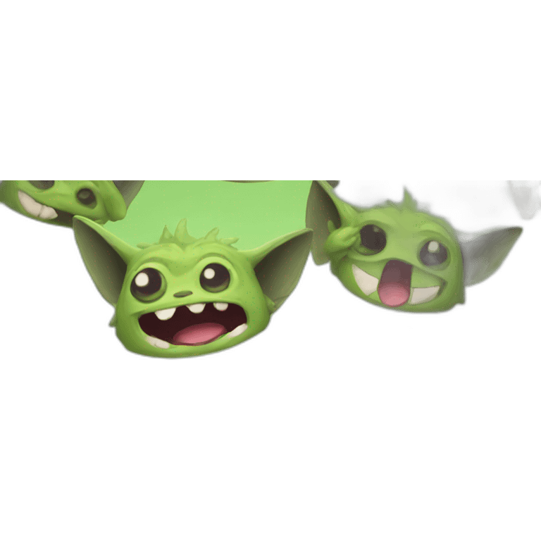 Happy gremlin emoji