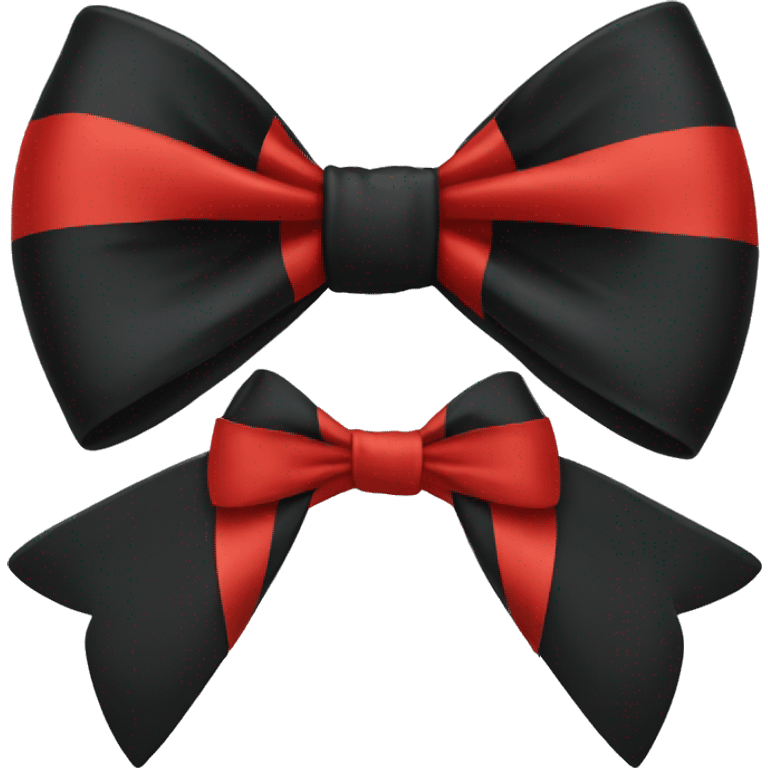 red and black bow emoji