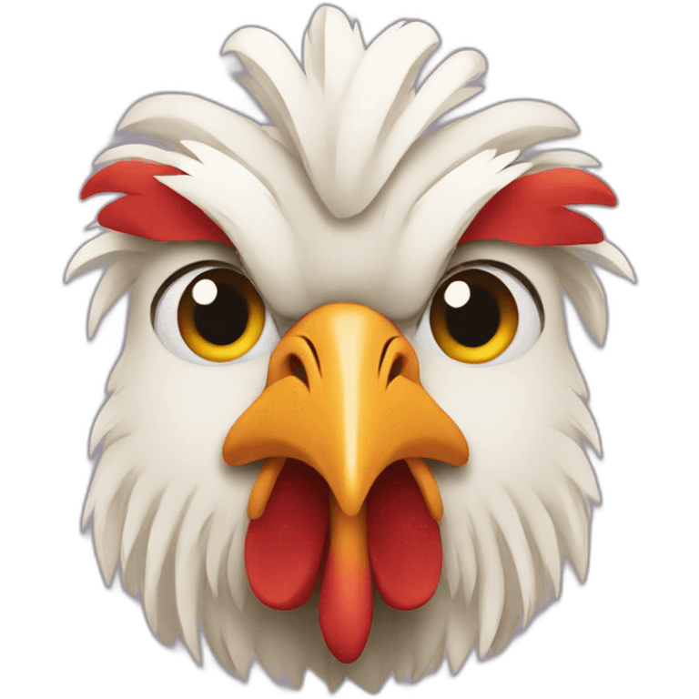 rooster side face emoji