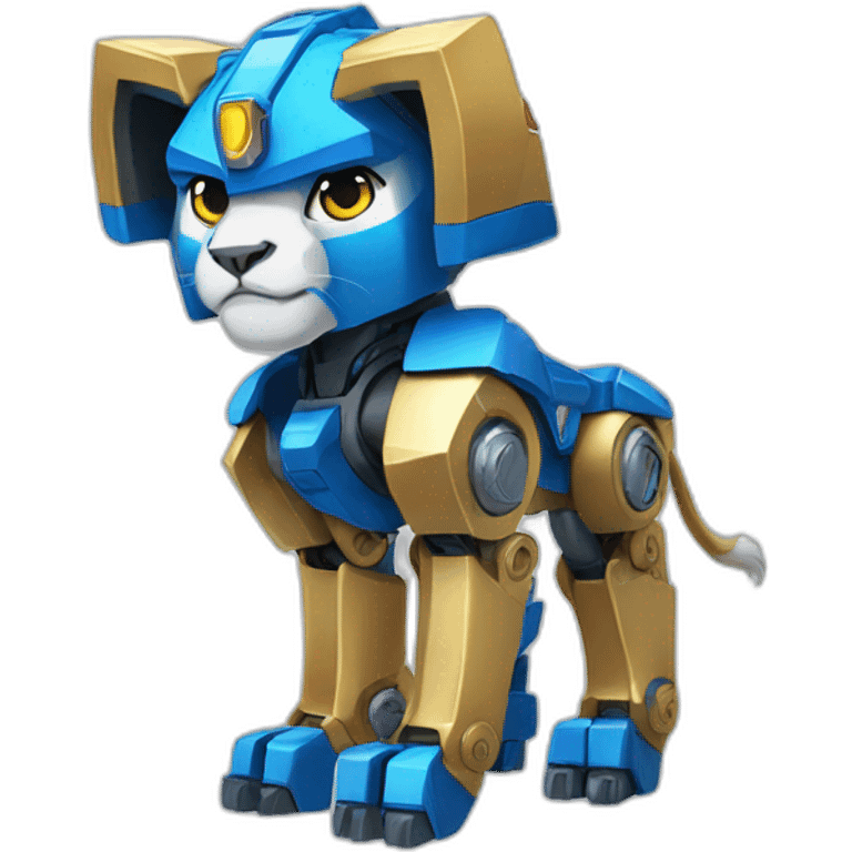 Voltron blue lion robo emoji