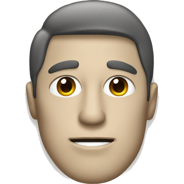 Man face covered by new paper  emoji