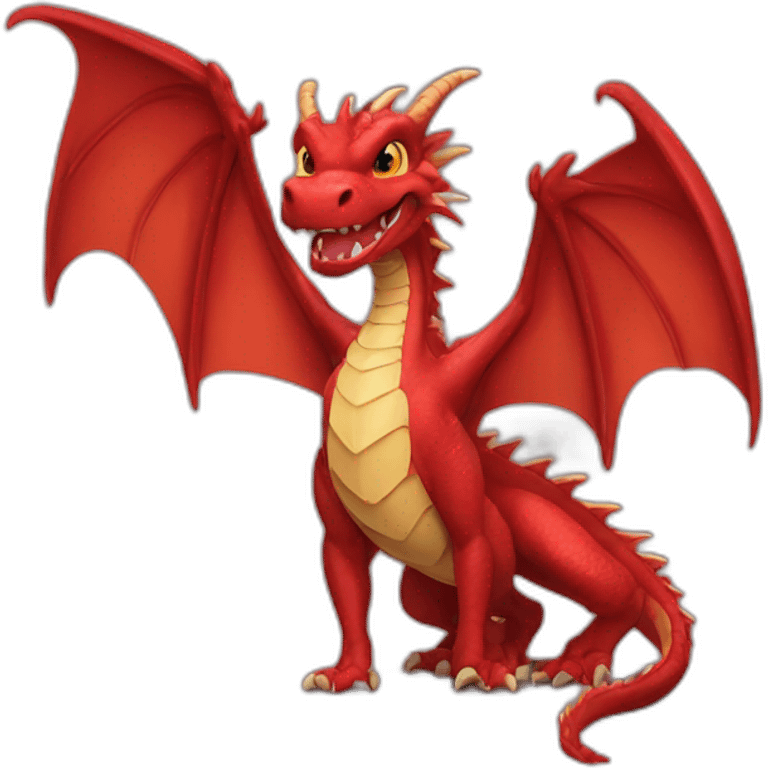 red dragon says hello emoji