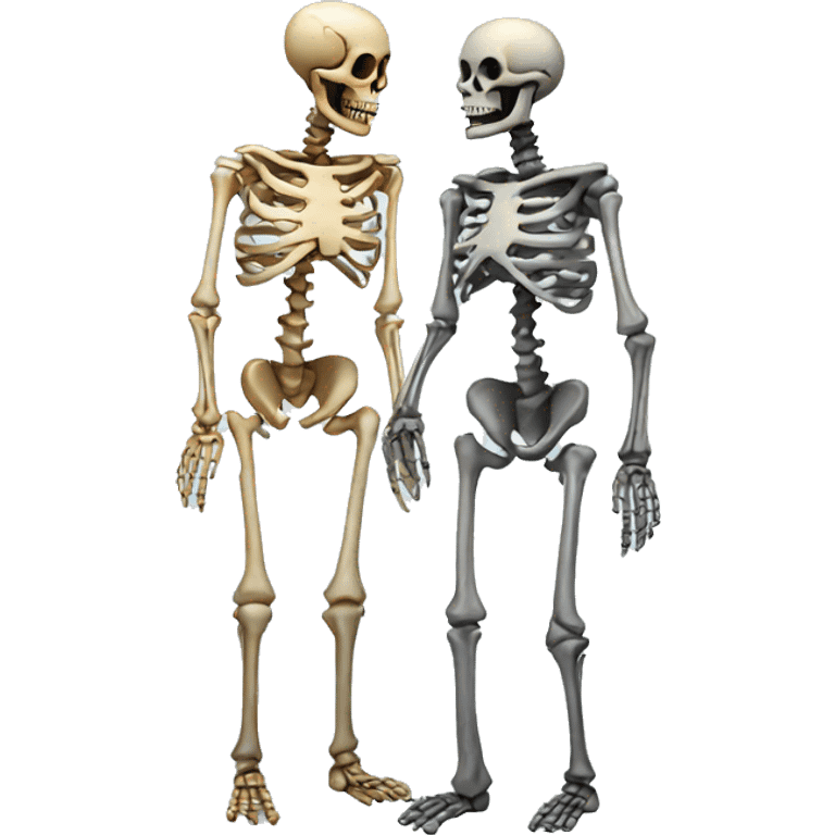 Skeleton with gf emoji