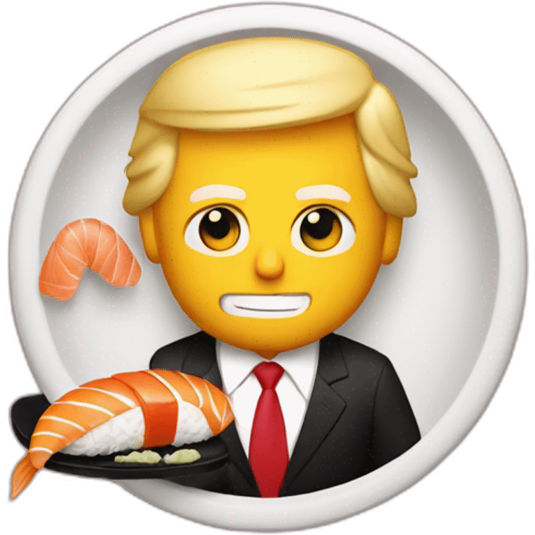 Donald Trump with Sushi emoji