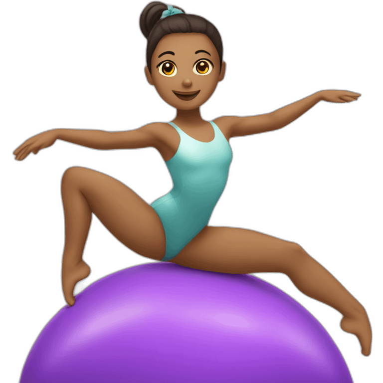 Gymnaste sur poutre emoji