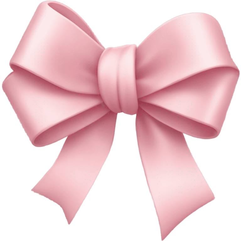 light pink ribbon bow emoji