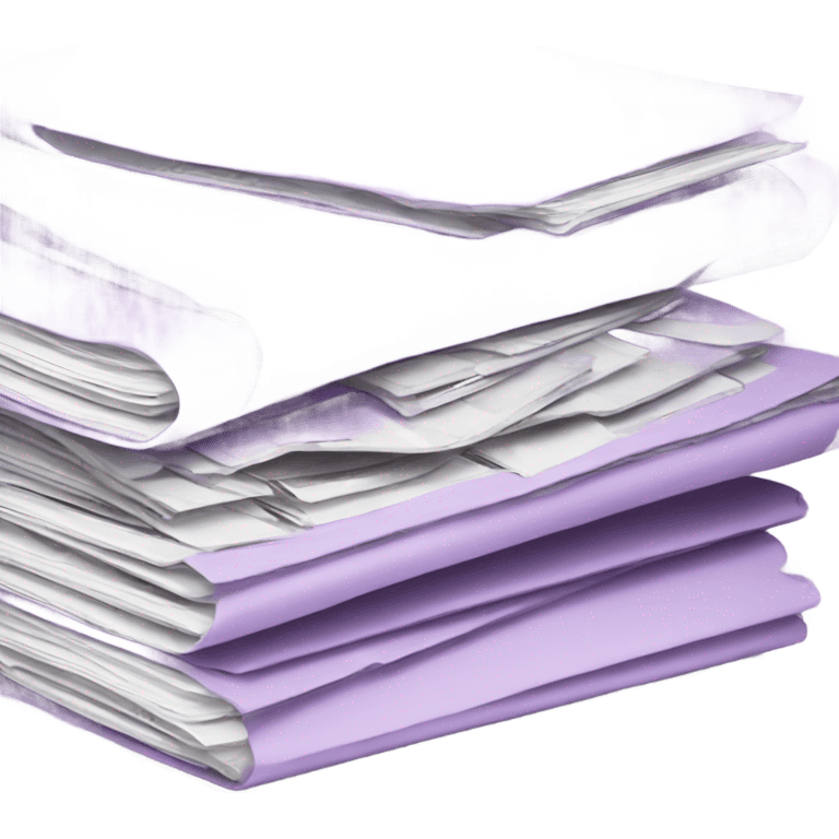 light purple stack of fashion magazines emoji