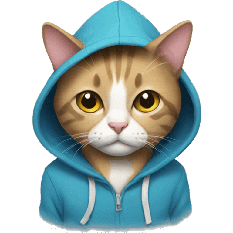 cat with hoodie emoji