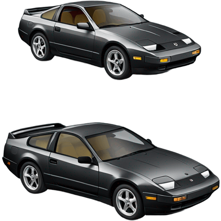 Black Nissan 300zx with T-tops from 1985 grey emoji