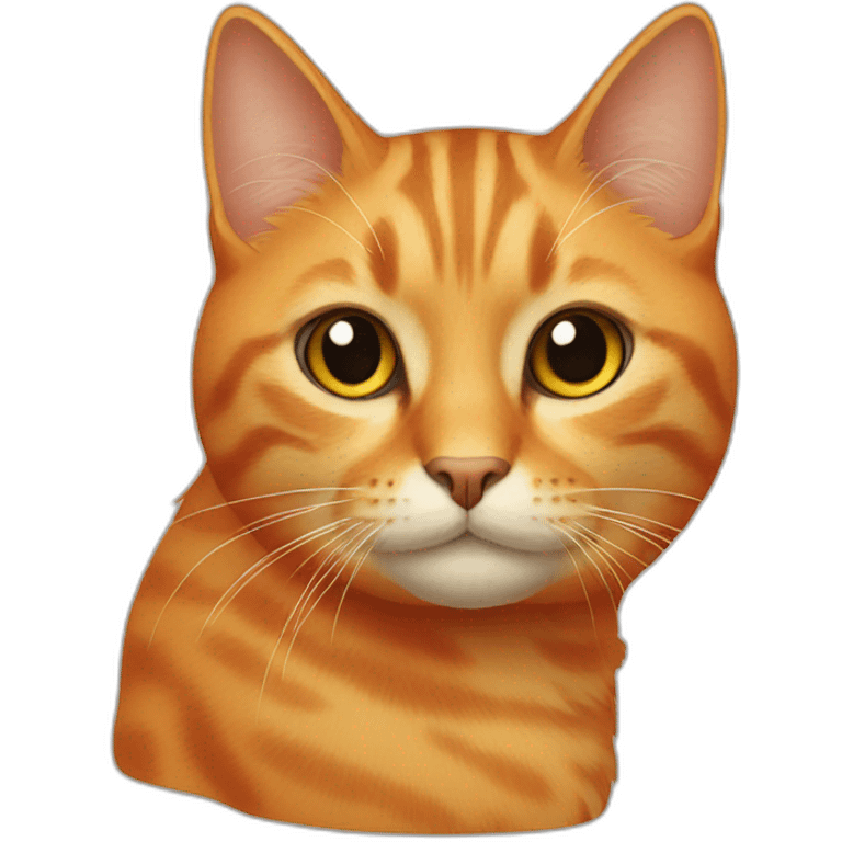 Cat orange emoji