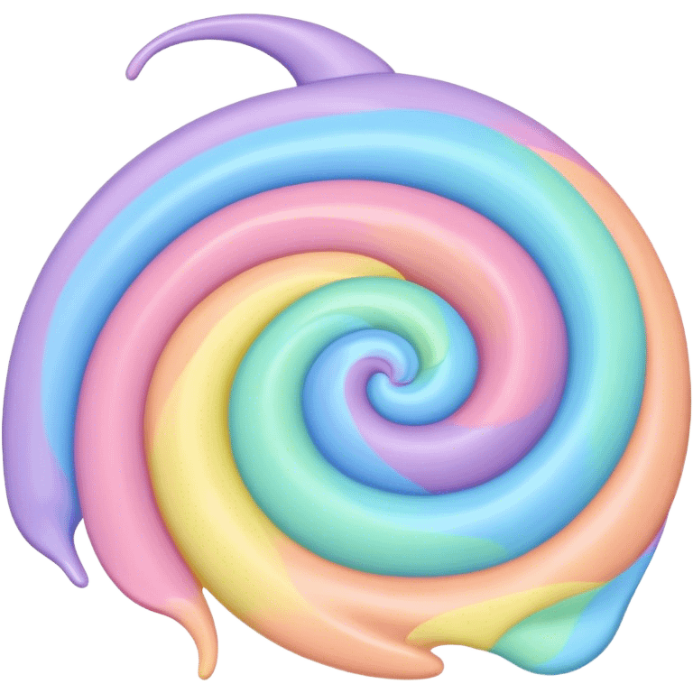 melted pastel swirly rainbow background  emoji