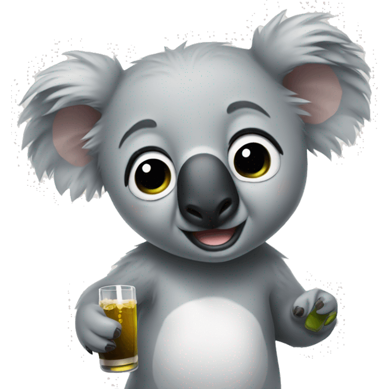 Drunk koala emoji