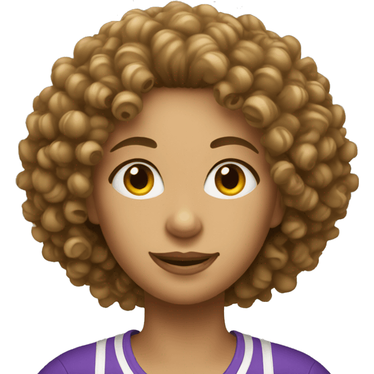 tennis curly haired woman  emoji