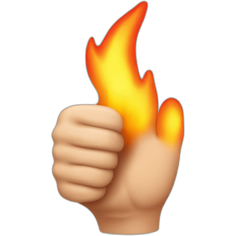 thumb-up-burning emoji