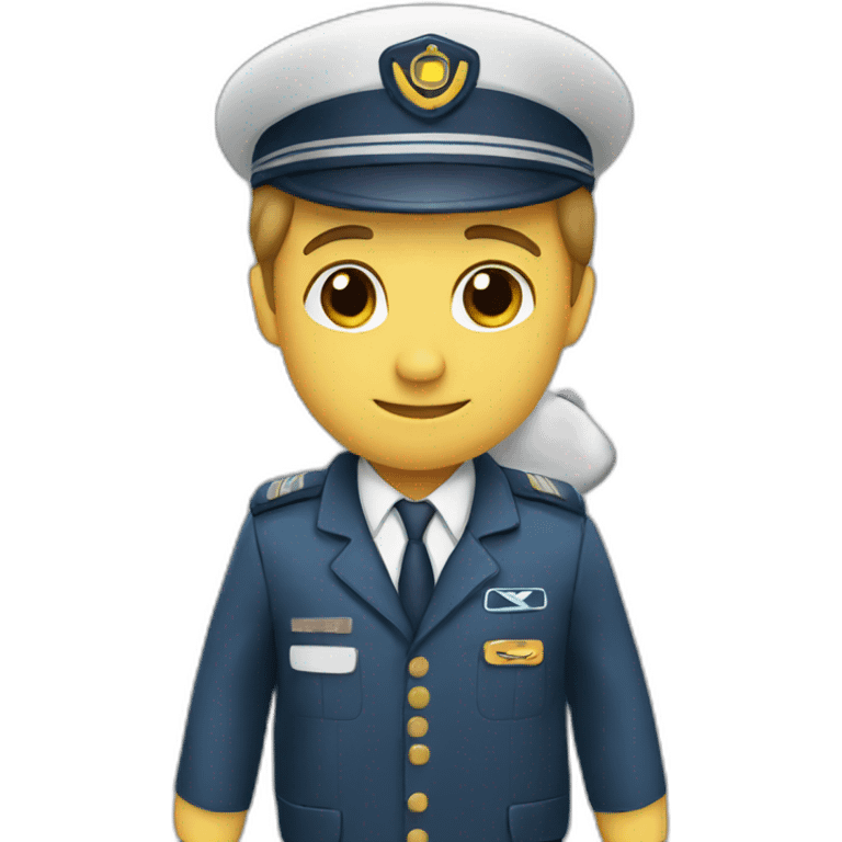 Plane and pilot emoji