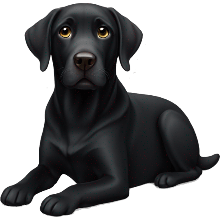 black labrador emoji