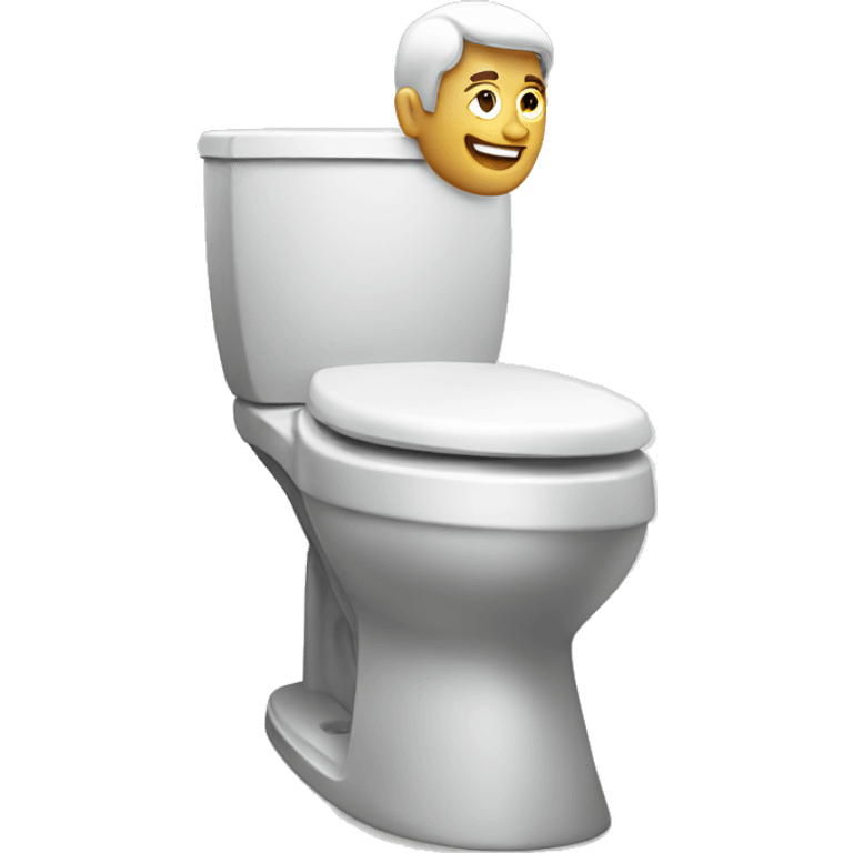 Man on a toilet emoji