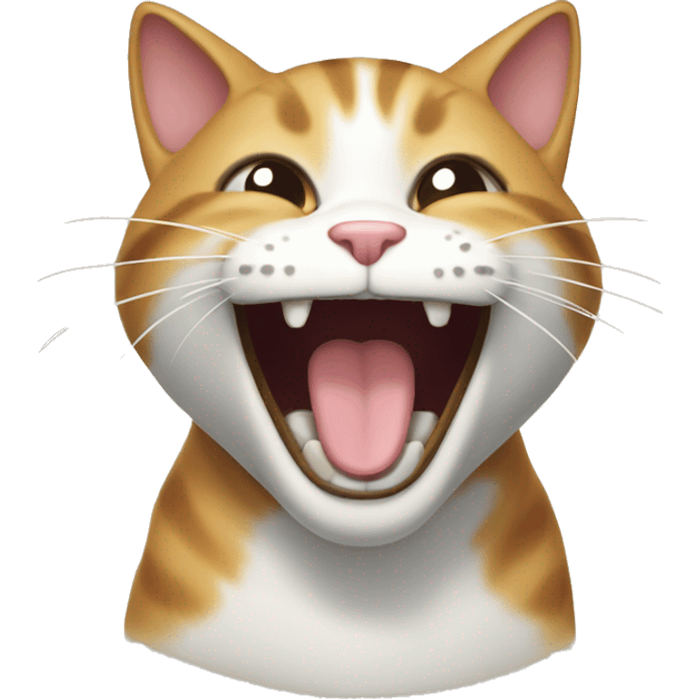 Cat laughing  emoji