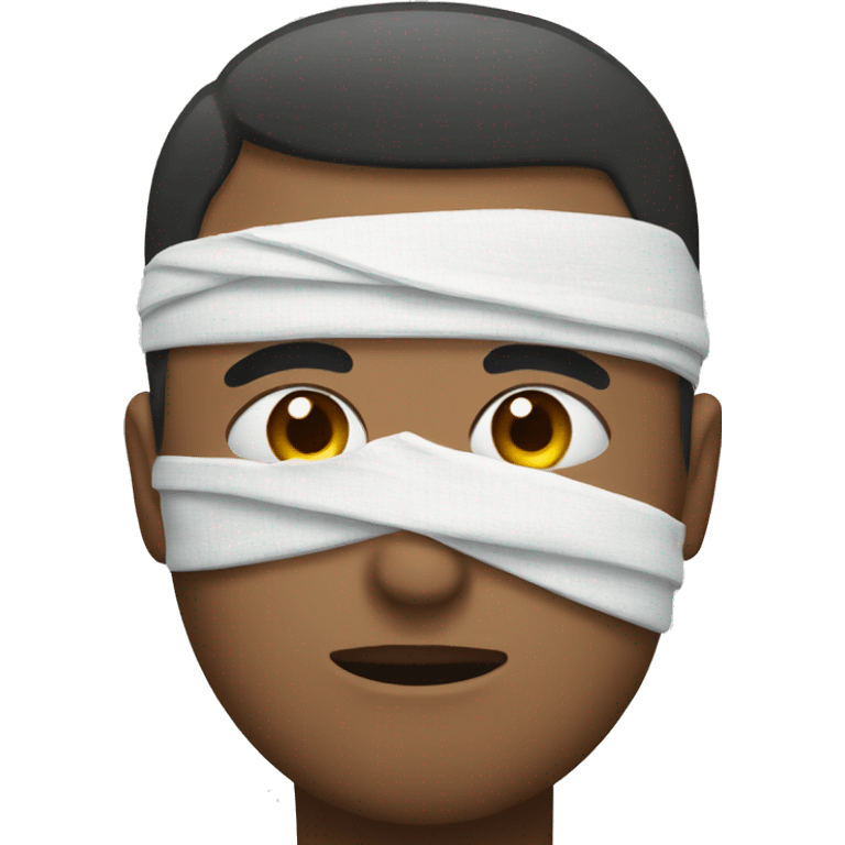 bandaged eye on face emoji