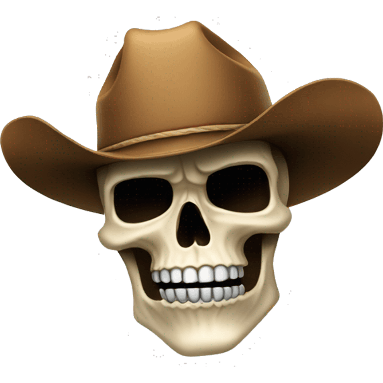 Skull with cowboy hat emoji