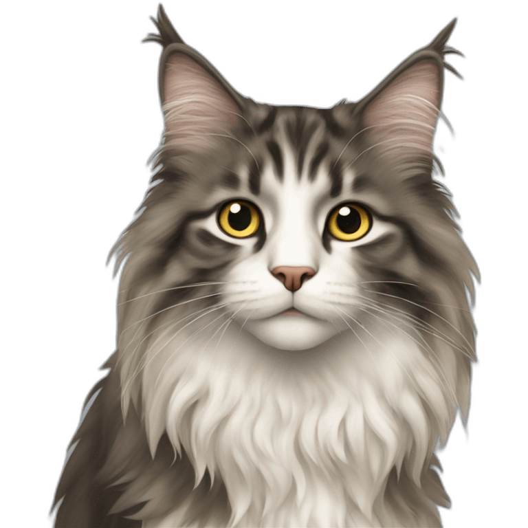 Norwegian forest cat emoji