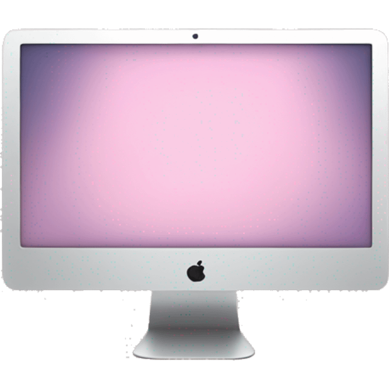 light pink imac desk top computer  emoji